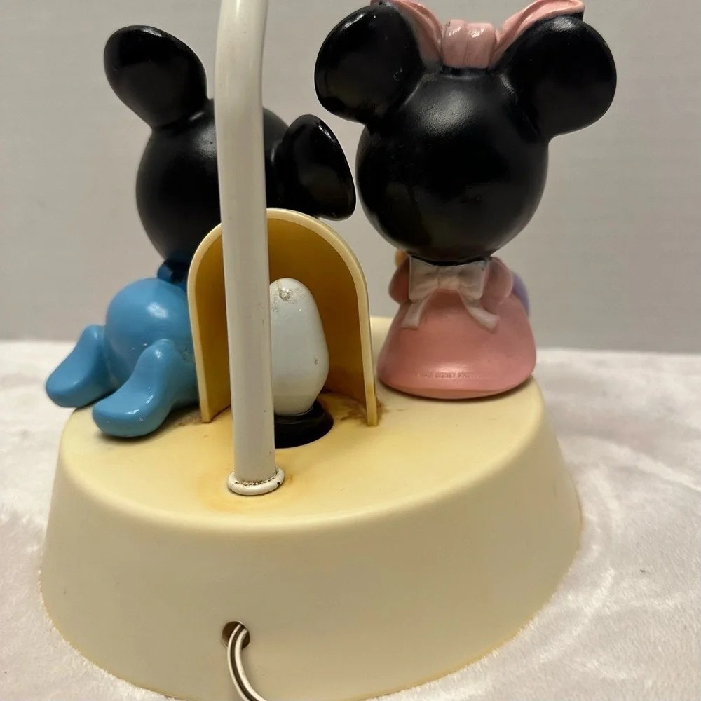 Vintage 1984 Baby Mickey Minnie Mouse Lamp Dolly Toy Co. Disney TESTED WORKS